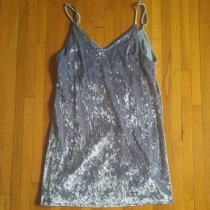 Lulus baby blue velvet dress